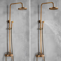 Duschmischer mit Ablage, Bronze