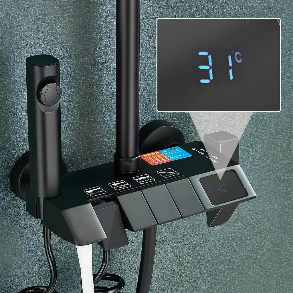 Duschmischer mit Digitalanzeige