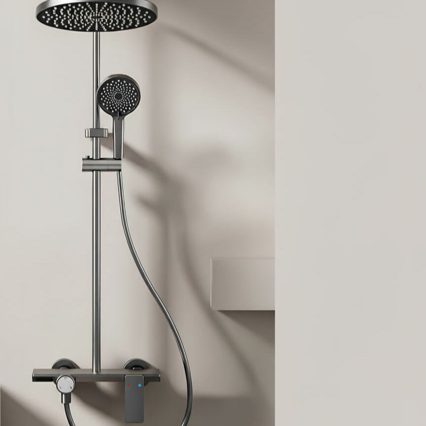 Gebürstete Aluminium-Duschsäule, 3-Wege-Multistrahl