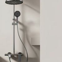 Gebürstete Aluminium-Duschsäule, 3-Wege-Multistrahl