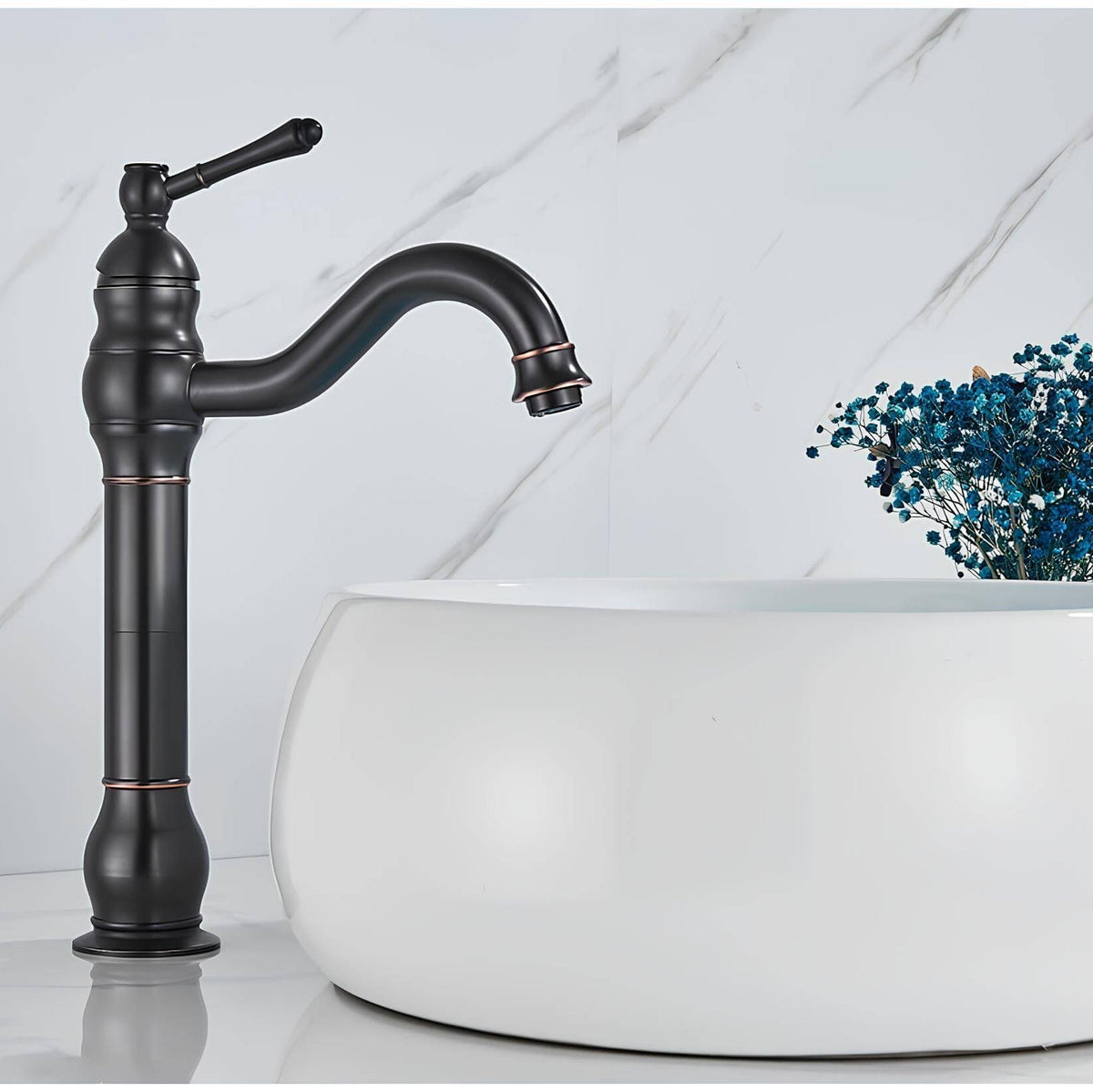 Antiker Messing-Einhebelmischer