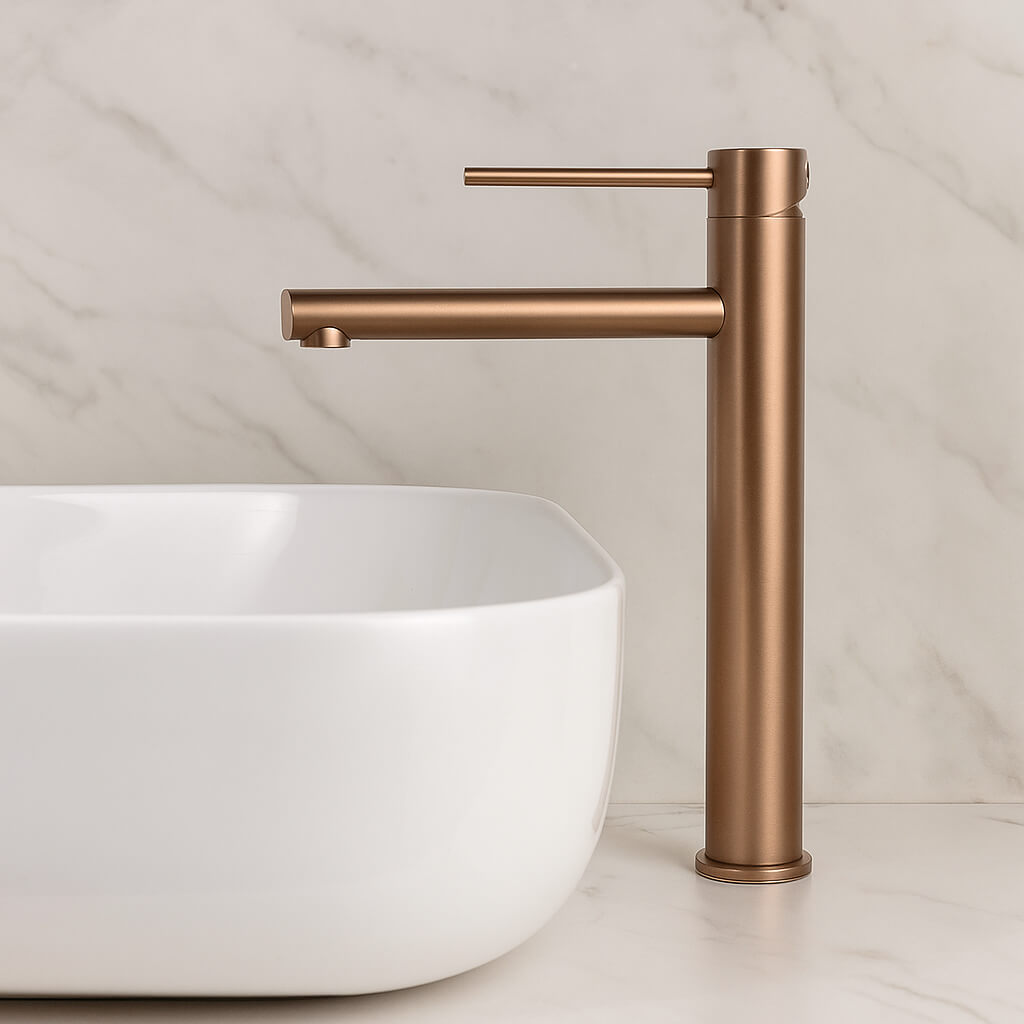 Hoher Bronze-Wasserhahn