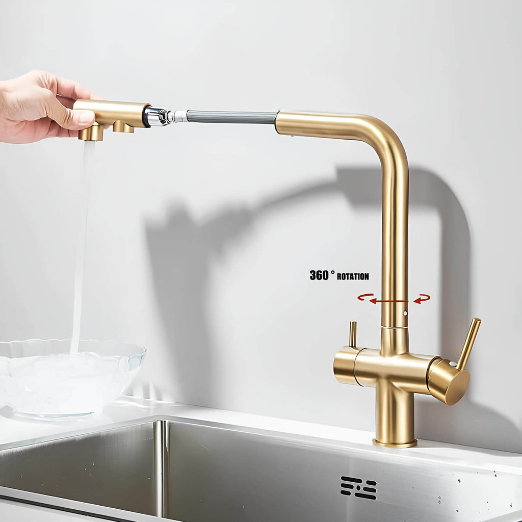 3-in-1 Filterhahn mit Brause