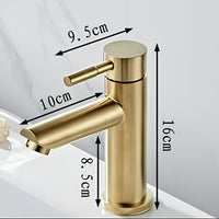 Gebürsteter Gold-Wandmischer