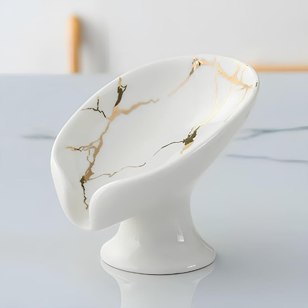 Keramik-Seifenschale, Blumendesign