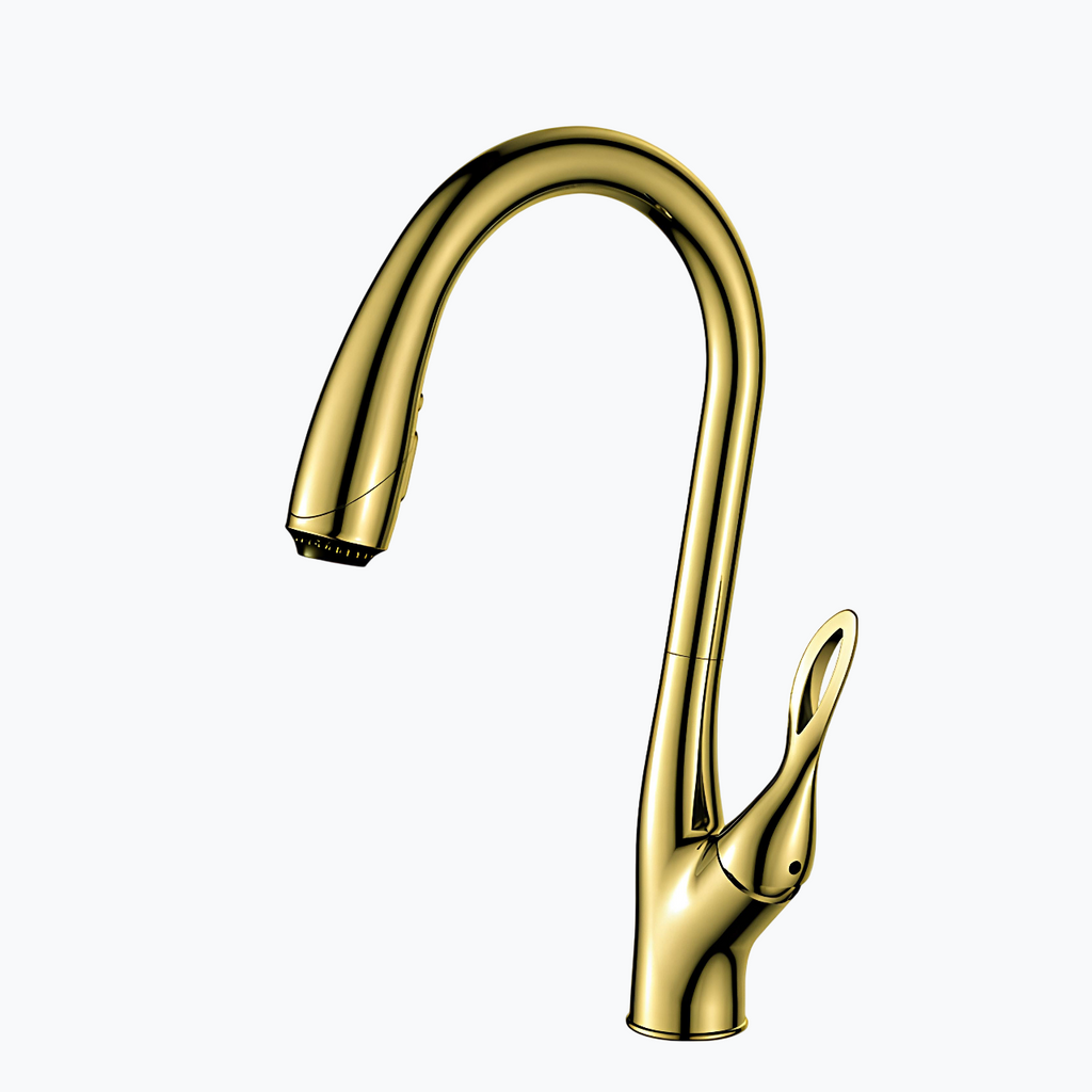 3-Funktionen Auszughahn, Messing