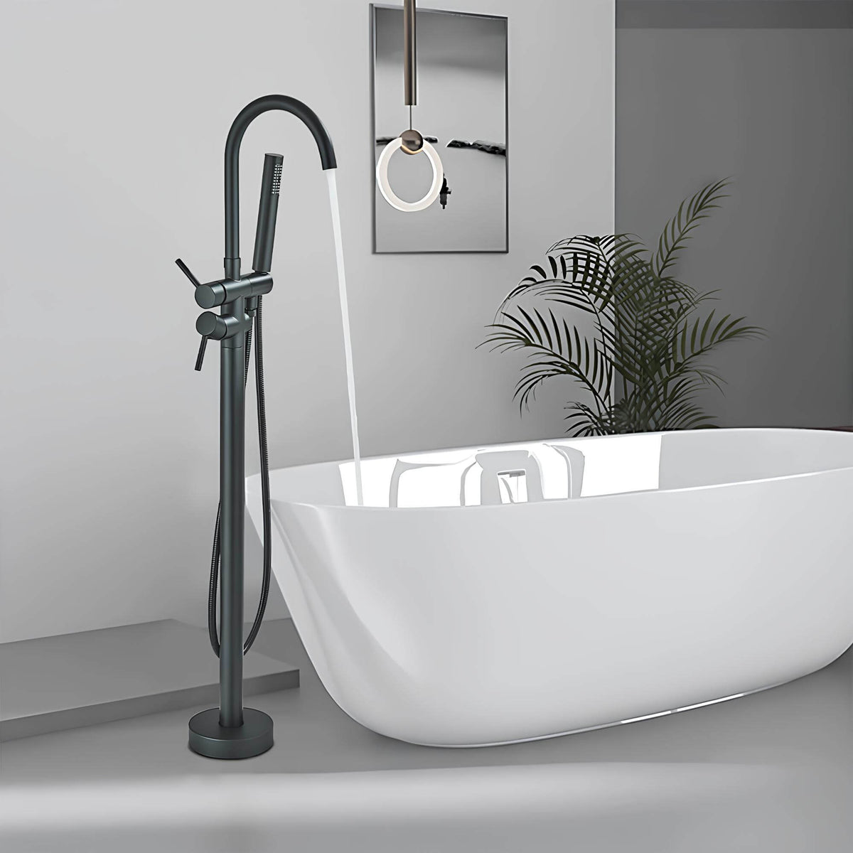 Freistehende Badewannenhahn-Säule, Zeitgenössisches Design