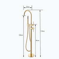 Freistehende Badewannenhahn-Säule, Zeitgenössisches Design