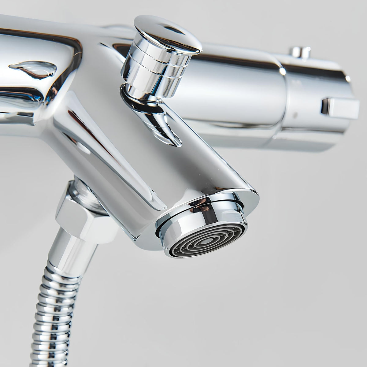 Thermostatmischer, Messing Poliert