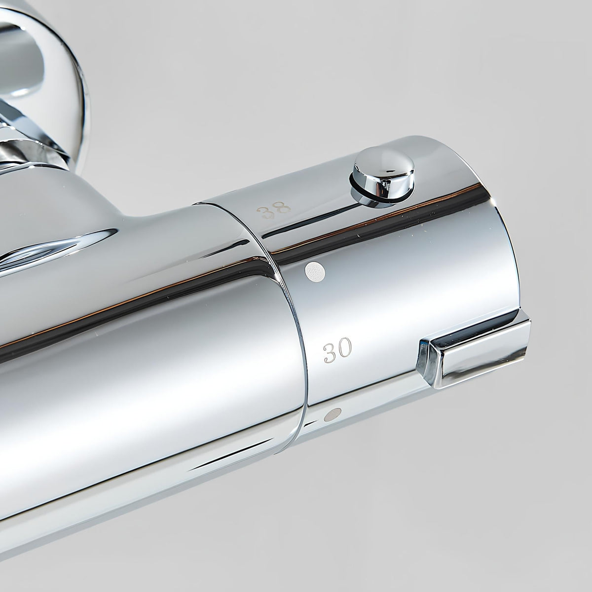 Thermostatmischer, Messing Poliert