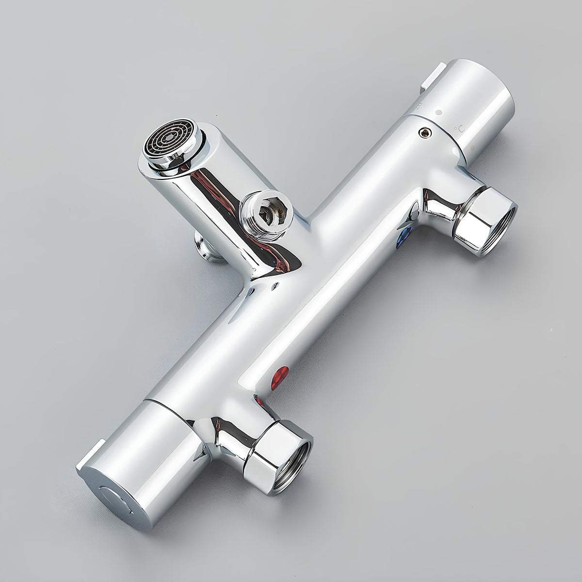 Thermostatmischer, Messing Poliert
