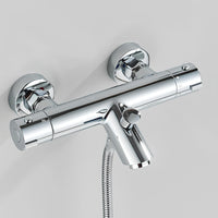 Thermostatmischer, Messing Poliert