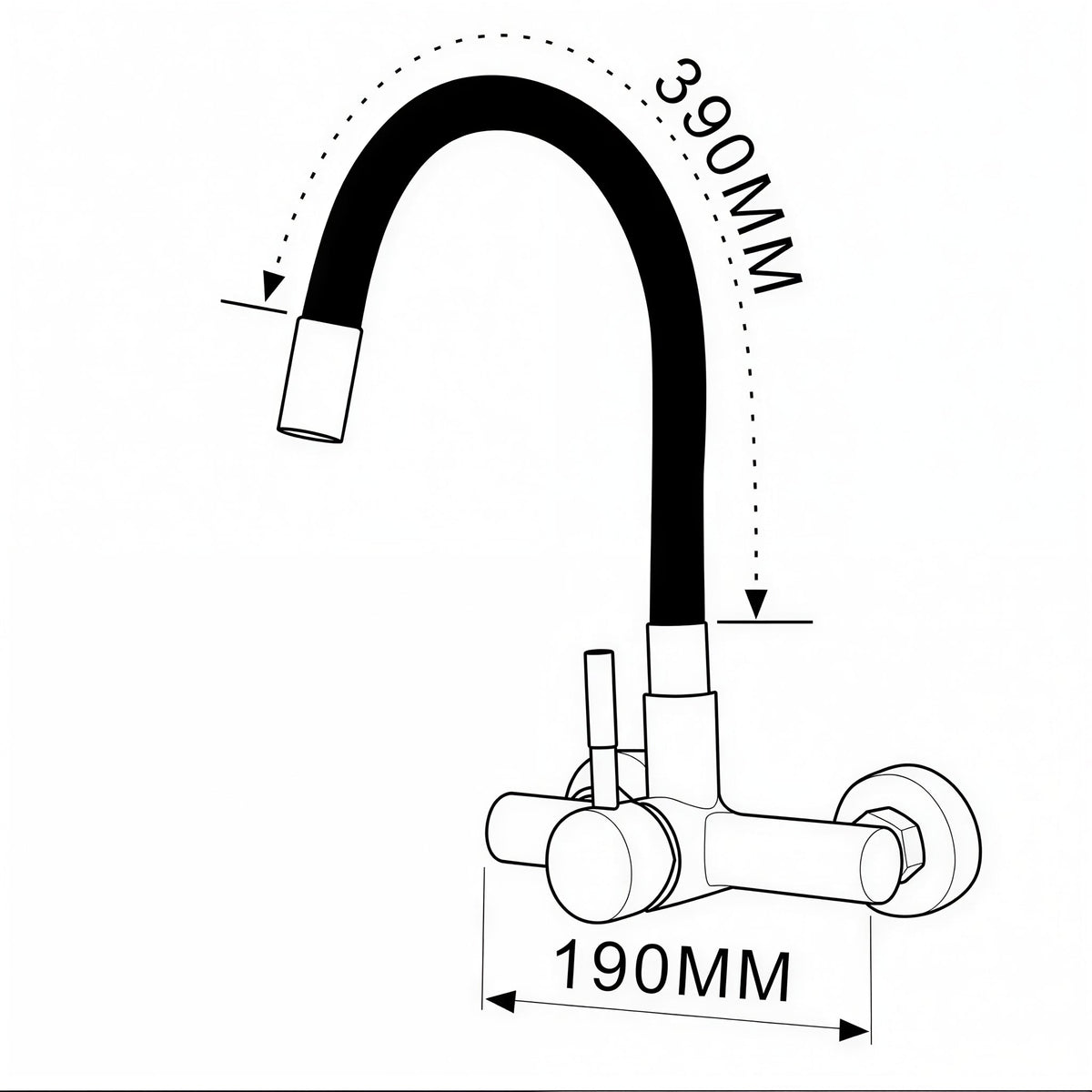 Küchenmischer, Klappbarer Hals