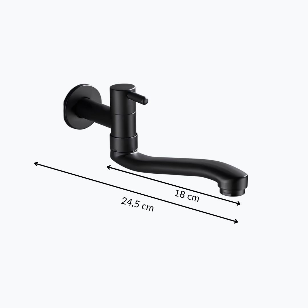 Wand-Einhebelarmatur, Messing