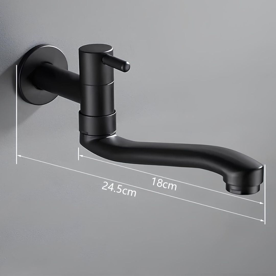 Wand-Einhebelarmatur, Messing