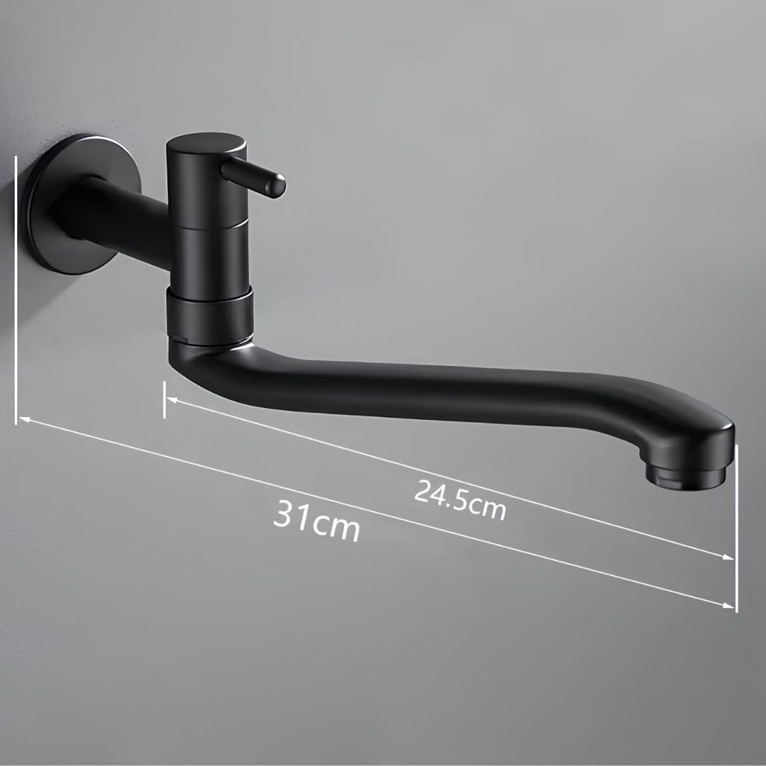 Wand-Einhebelarmatur, Messing