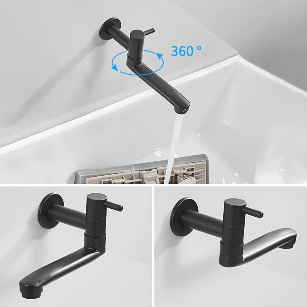 Wand-Einhebelarmatur, Messing