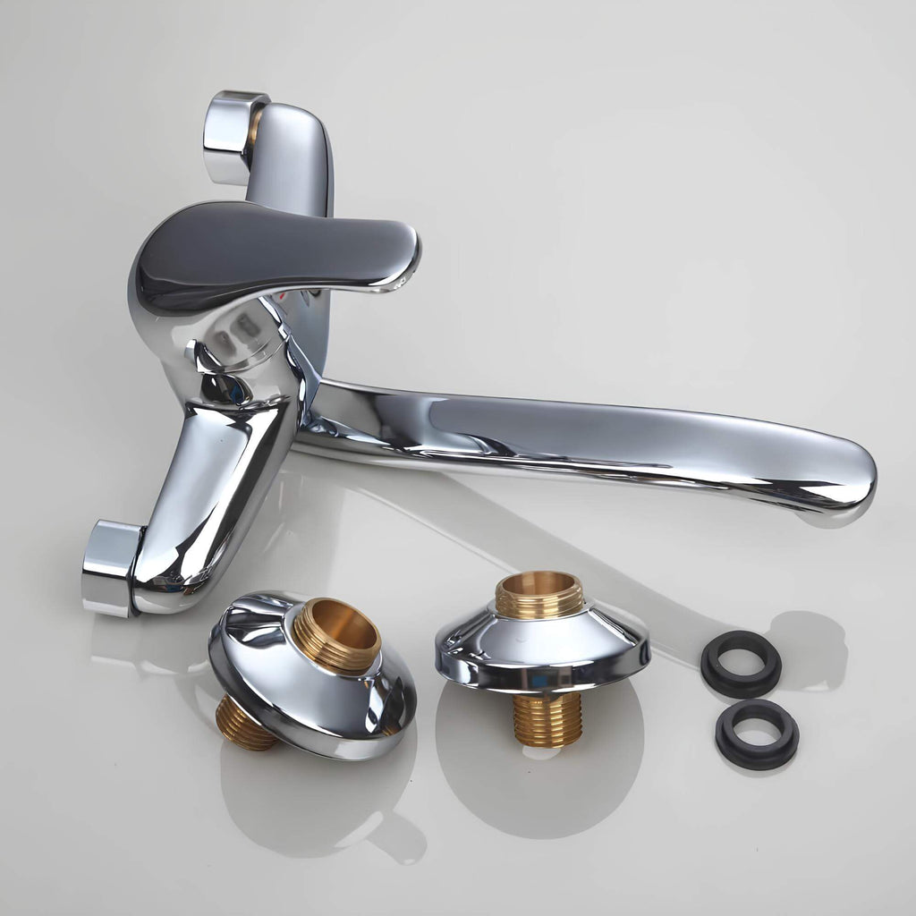Wand-Einhebel-Badewannenarmatur, Chrom