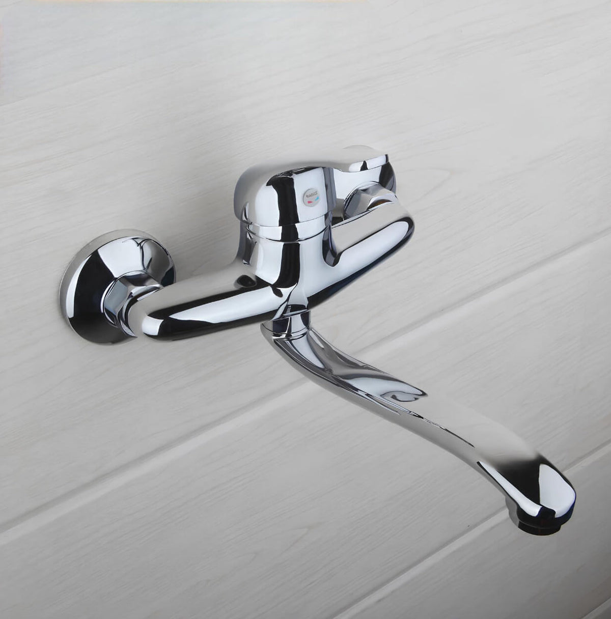 Wand-Einhebel-Badewannenarmatur, Chrom