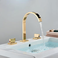 3-Loch-Messinghahn, Doppelgriffe