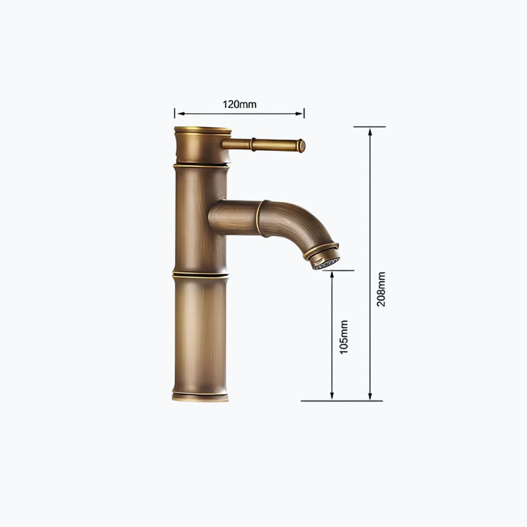 Bambus-Design Messingarmatur