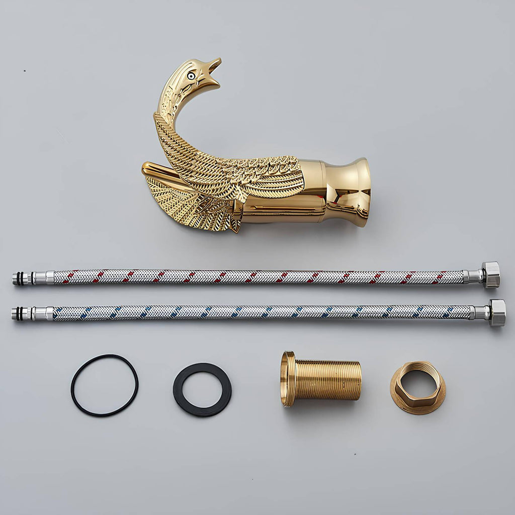 Schwanenhals-Armatur, Gold