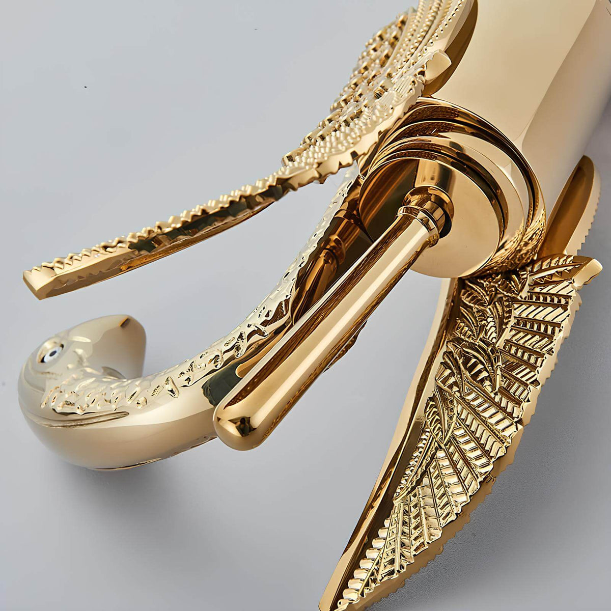 Schwanenhals-Armatur, Gold