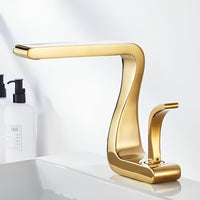 Retro-Armatur, Weiß-Gold