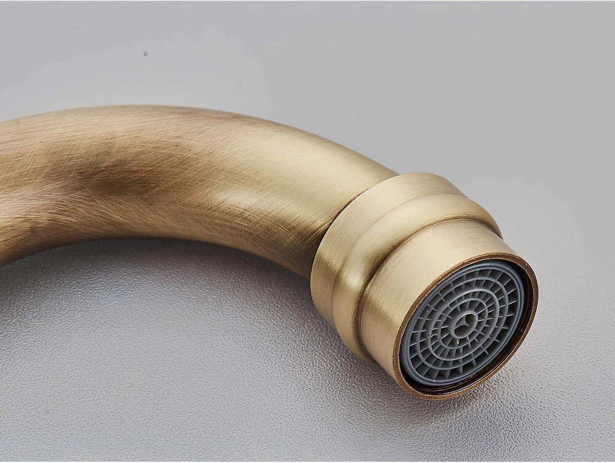 Vintage Drehhahn, Antikbronze