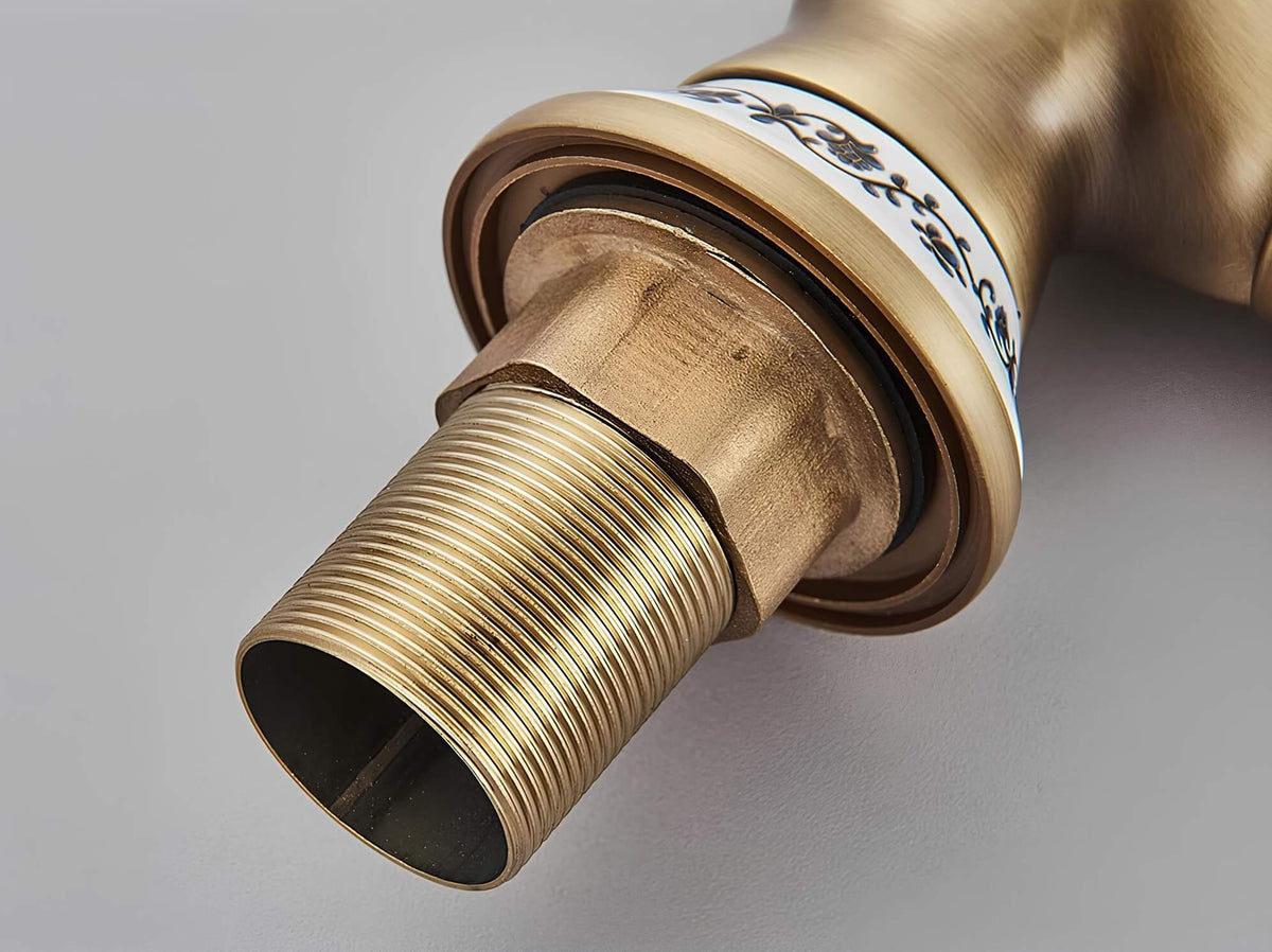 Vintage Drehhahn, Antikbronze