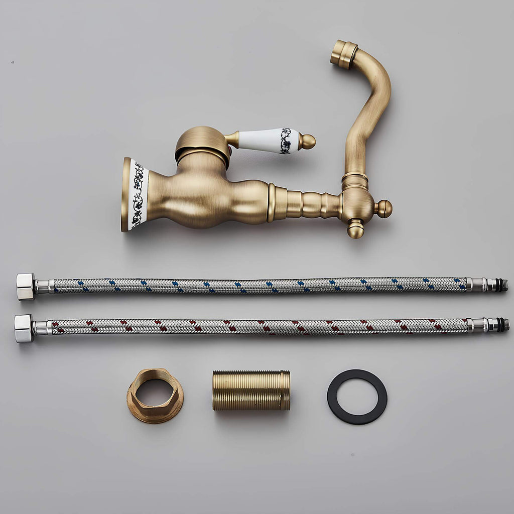 Vintage Drehhahn, Antikbronze