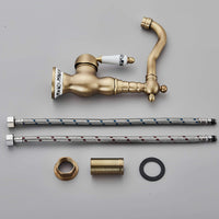Vintage Drehhahn, Antikbronze