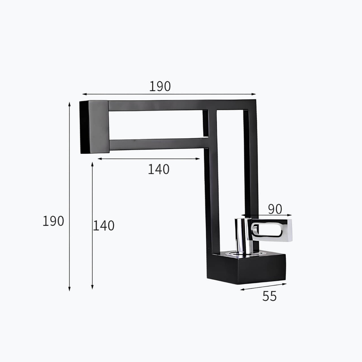 Kaskadenhahn, Designer-Messing