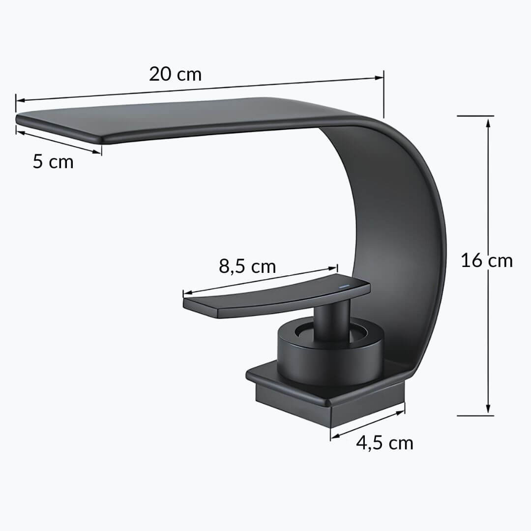 Schlanker Kaskadenmischer, Messing