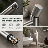 Einloch-Wasserhahn, Massivmessing