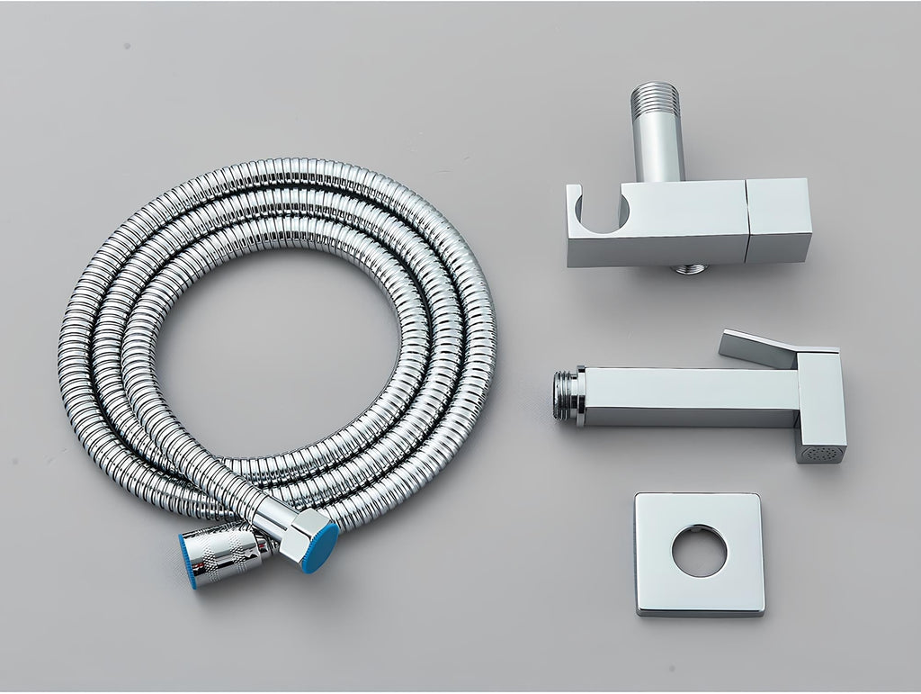 Edelstahl-Chrom-Wandbidetbrause