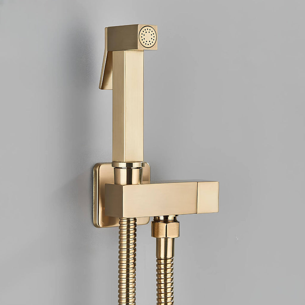 Edelstahl-Chrom-Wandbidetbrause